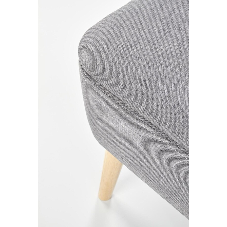 Zestaw 2 PUFY ZE SCHOWKIEM Gryf szare drewniane nogi