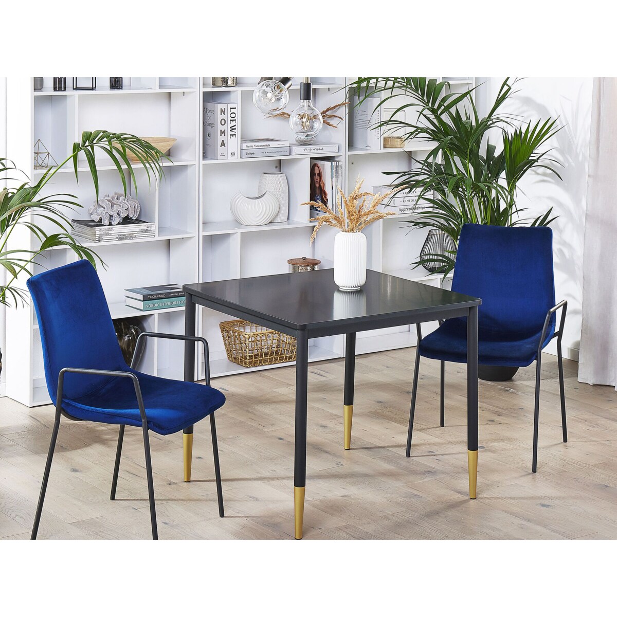 Stół do jadalni 80 x 80 cm czarny SHALFORD