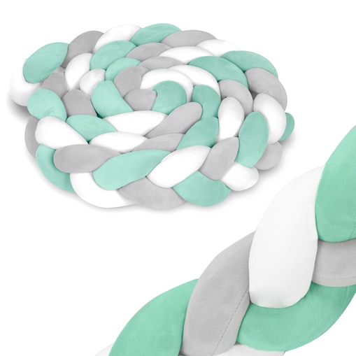 Ochraniacz do łóżeczka warkocz otulacz pleciony 3m Ricokids