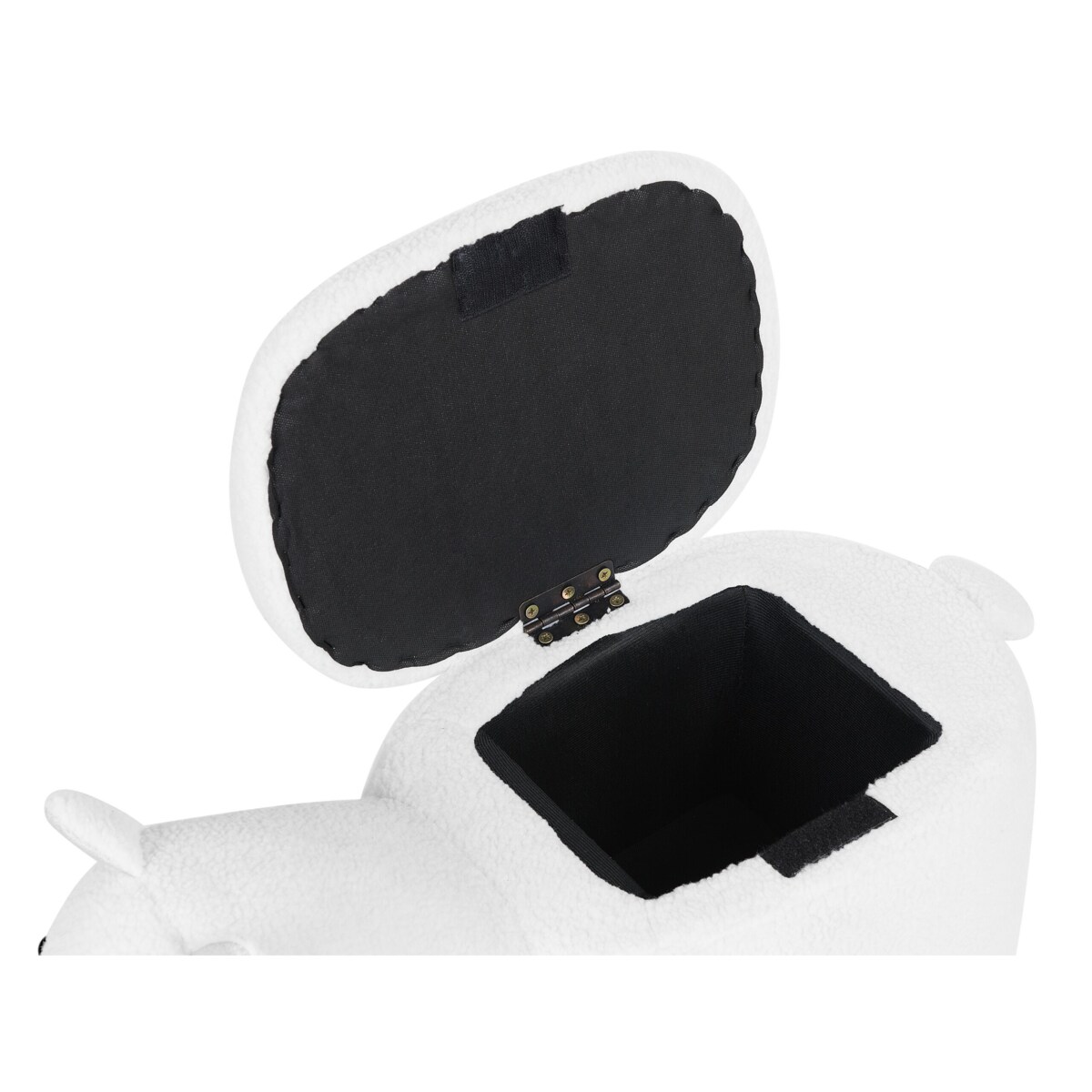 Pufa zwierzak ze schowkiem biała ALPACA