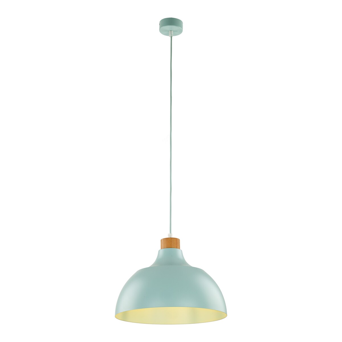 Lampa wisząca TK Lighting CAP MINT 5901 miętowa E27 34 cm do salonu, kuchni i jadalni