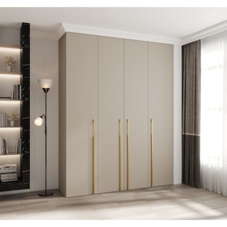 Szafa czterodrzwiowa Como 3 190 gł.40 kaszmir+złoty