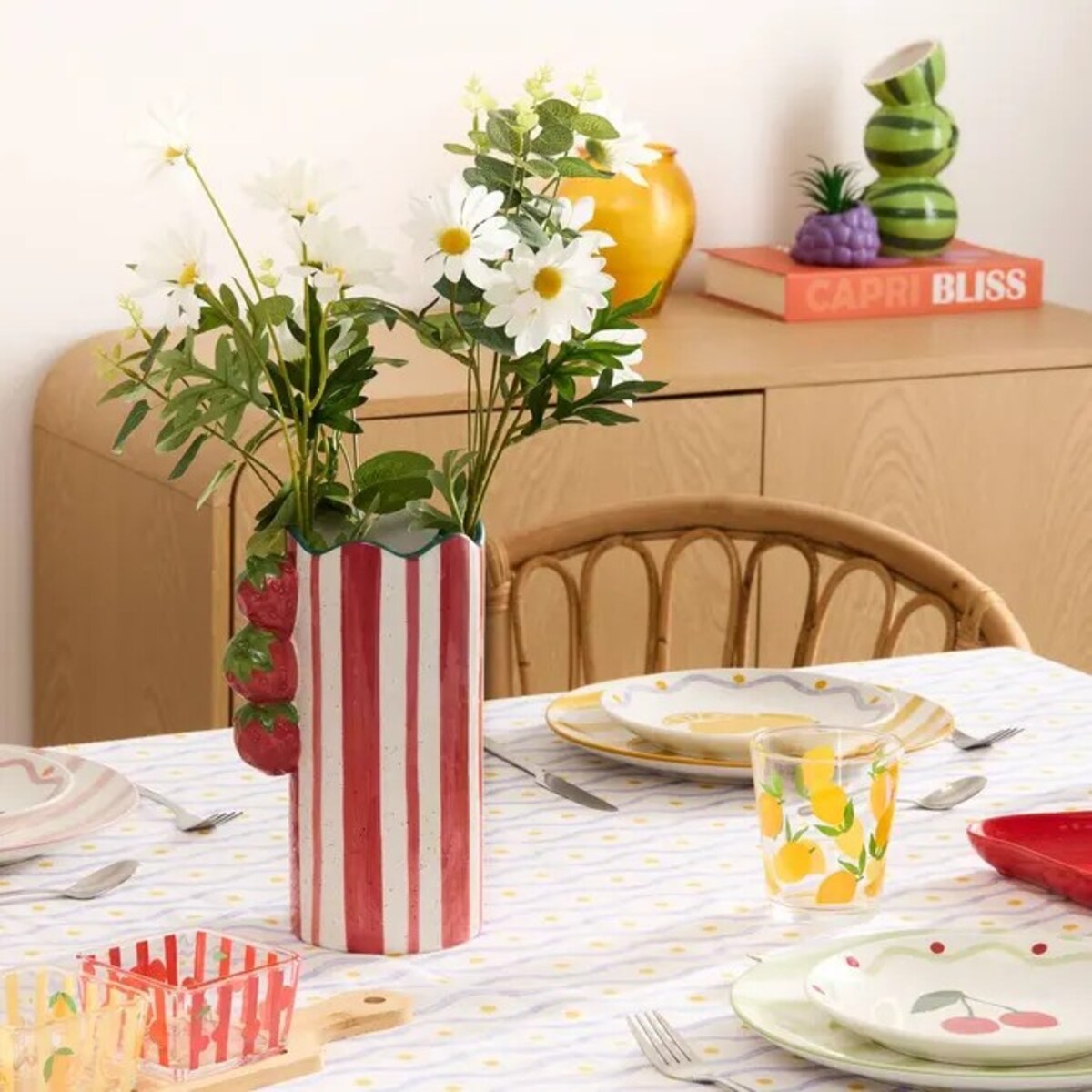 Komplet 6 porcelanowych talerzy deserowych Orange, 19 cm