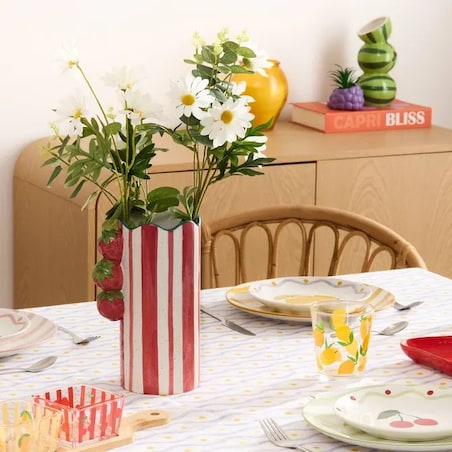 Komplet 6 porcelanowych talerzy deserowych Orange, 19 cm