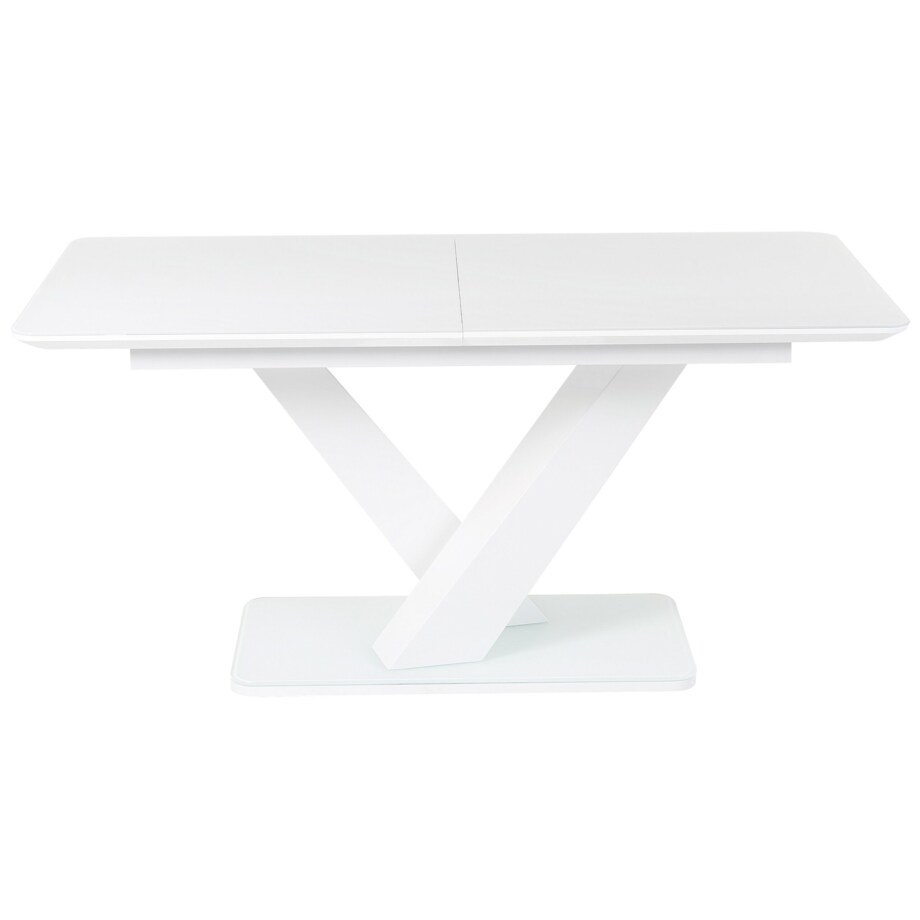 Stół do jadalni rozkładany 160/200 x 90 cm biały SALTUM