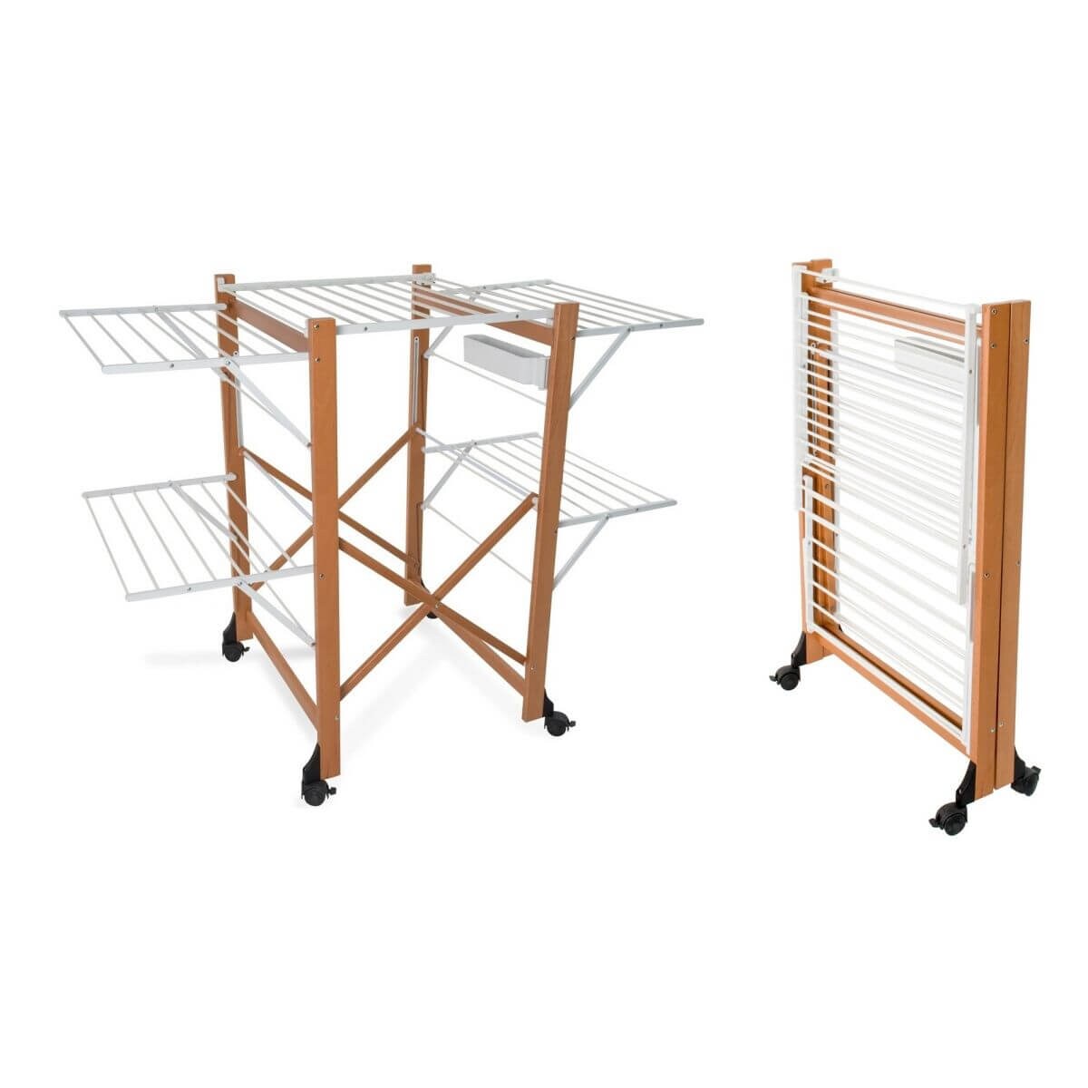 ARREDAMENTI ALIANTE Suszarka na pranie - 132 x 105 cm, Brązowy