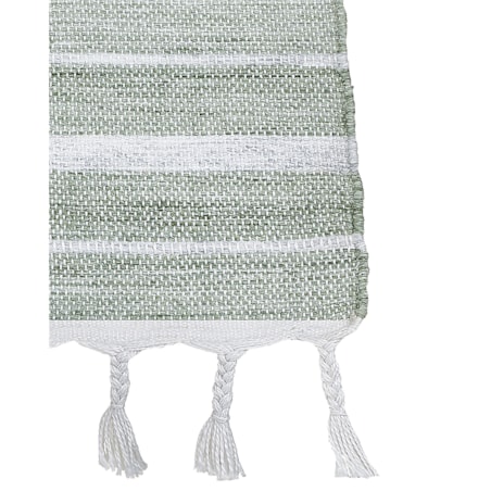 Dywan 80 x 150 cm zielony BADEMLI