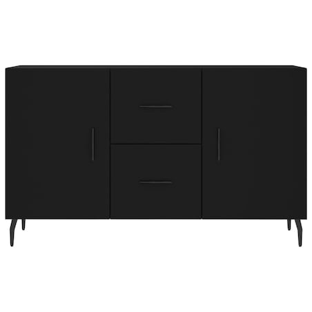 vidaXL Komoda, czarna, 100x36x60 cm, materiał drewnopochodny