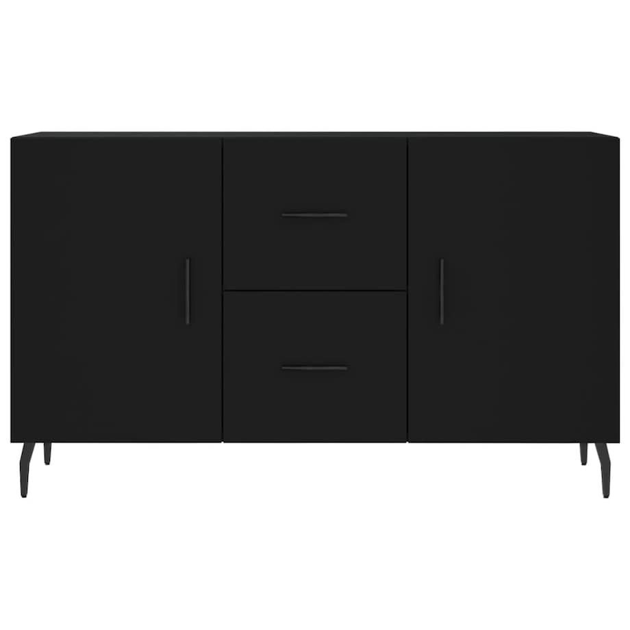 vidaXL Komoda, czarna, 100x36x60 cm, materiał drewnopochodny