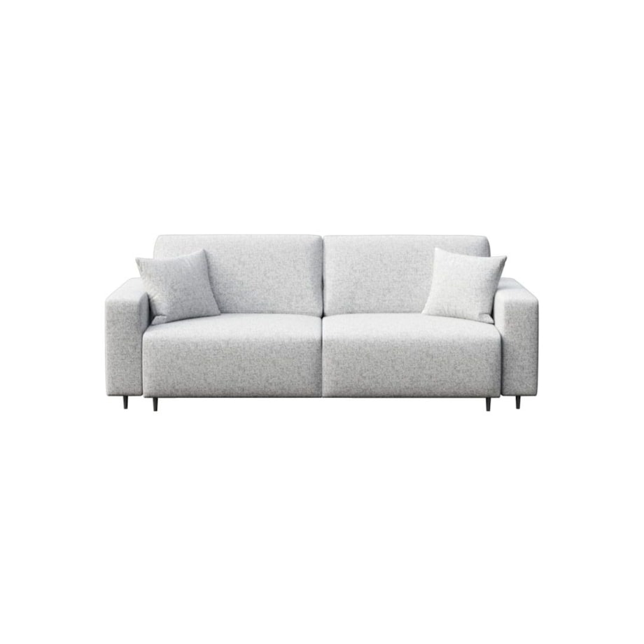 Hesto 3-osobowa rozkładana sofa - jasnoszara