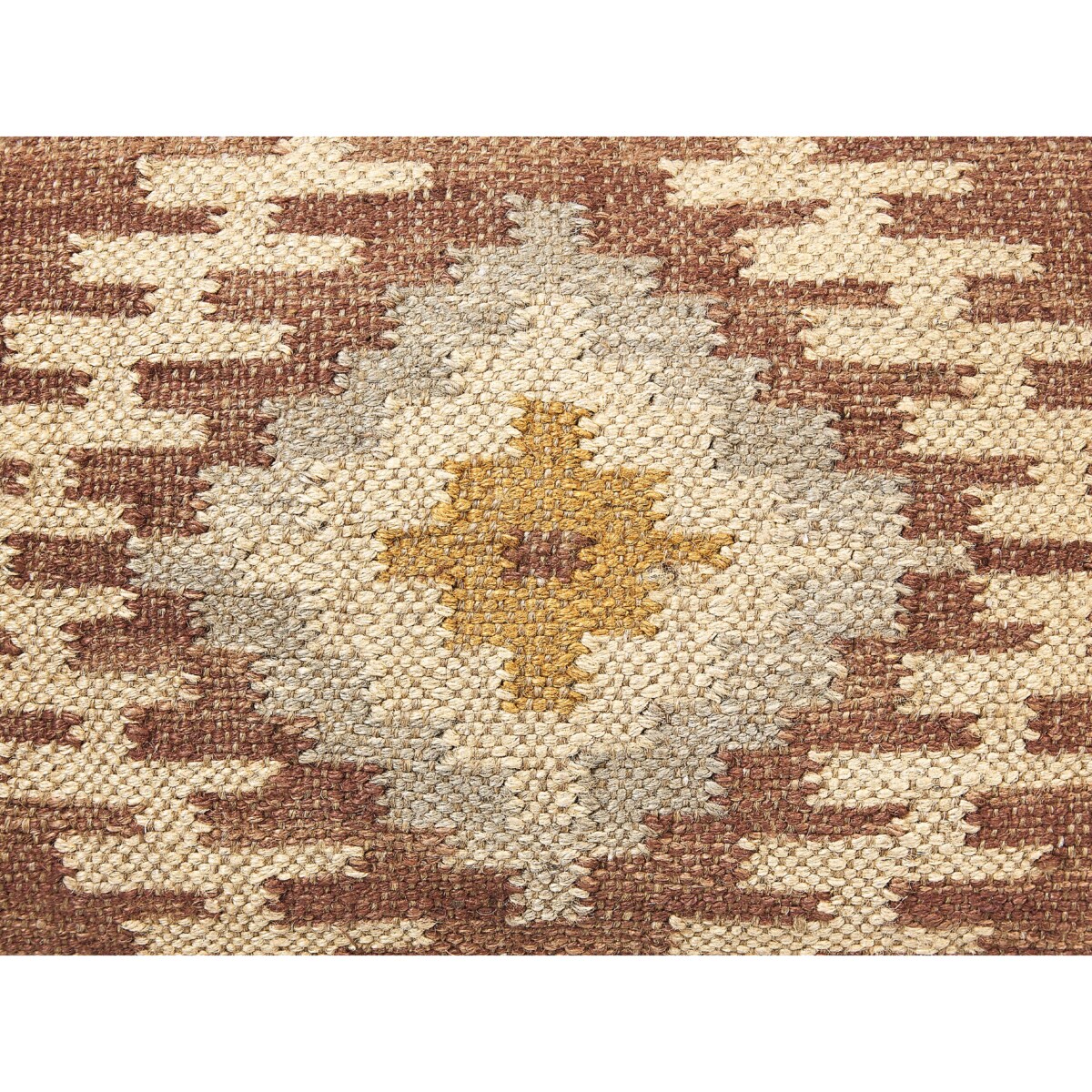 Puf jutowy 50 x 50 x 30 cm wielokolorowy BEEL