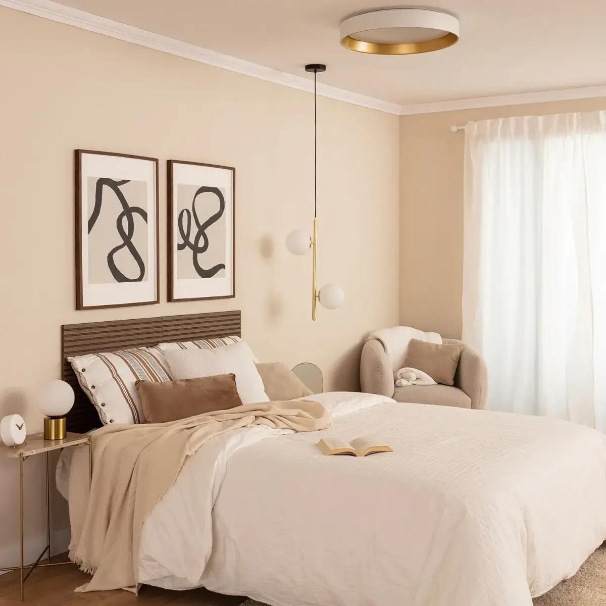 Sufitowa lampa Royal ABR-PLR-Z-30W-CCT Abruzzo LED 31W 2700-6500K biały złoty