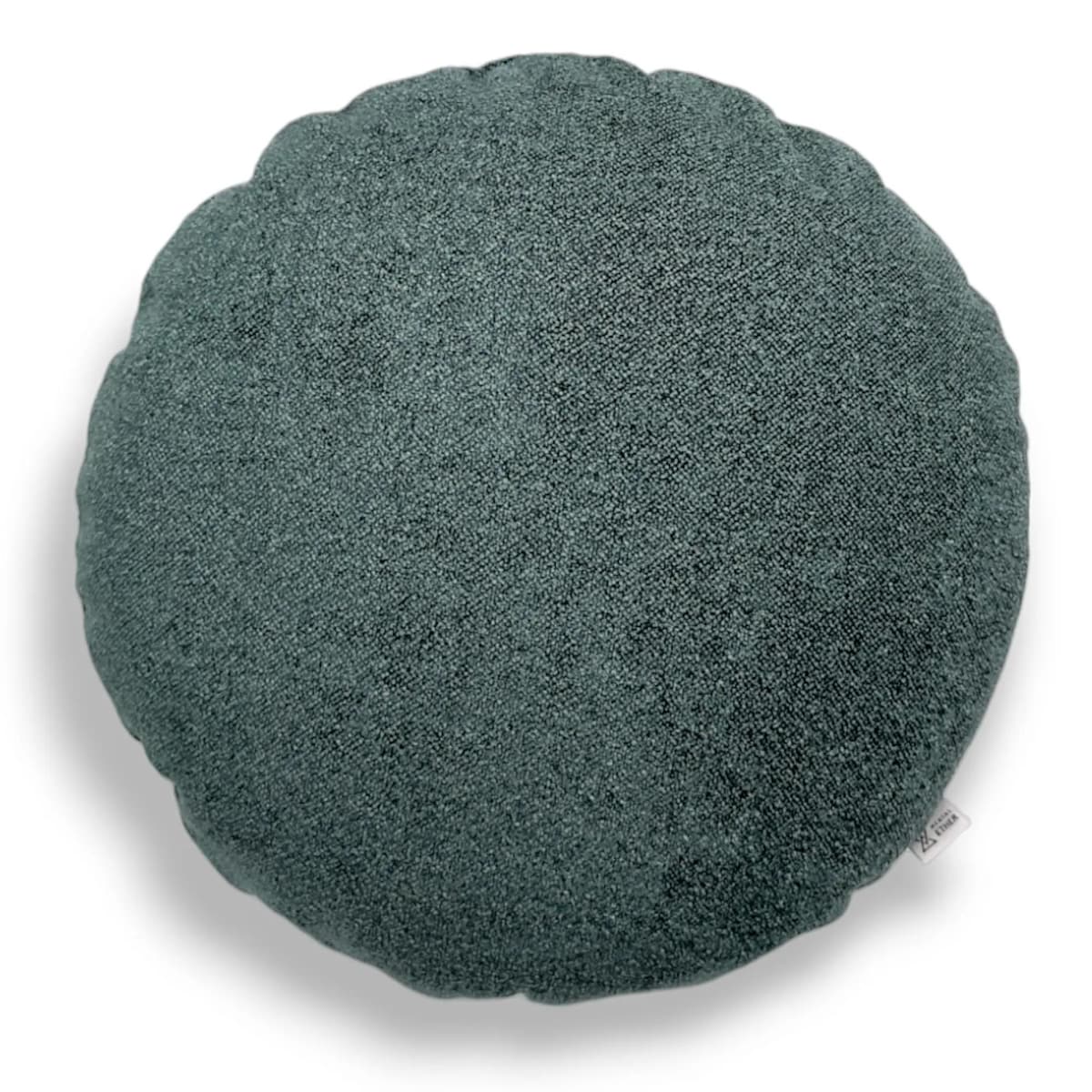 Okrągła ciemnozielona poduszka dekoracyjna 45 cm Ronda