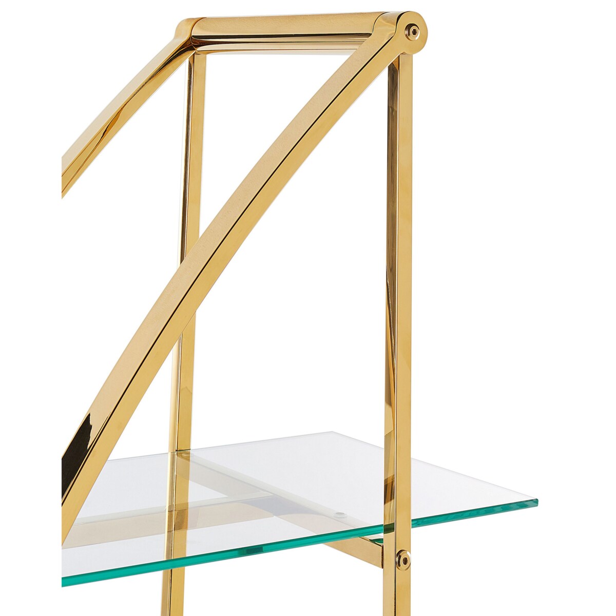 Regał 4 półki HOLLOW Metal 175 cm Złoty