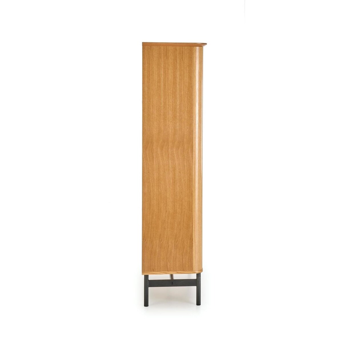 REGAŁ Zefir SZEROKI 117x37x153 cm dąb/czarny MDF W OKLEINIE