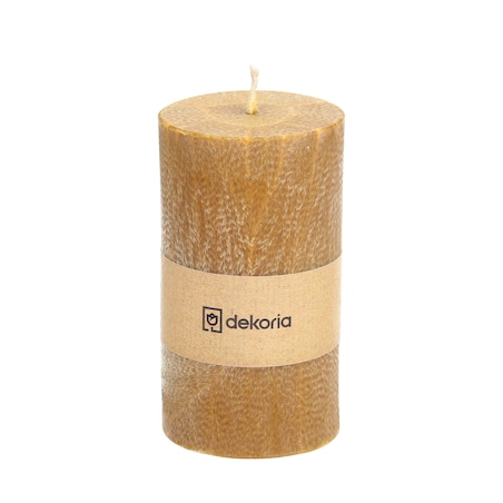 Świeca zapachowa palmowa walec Honey Brown, 6,5x6,5x12 cm