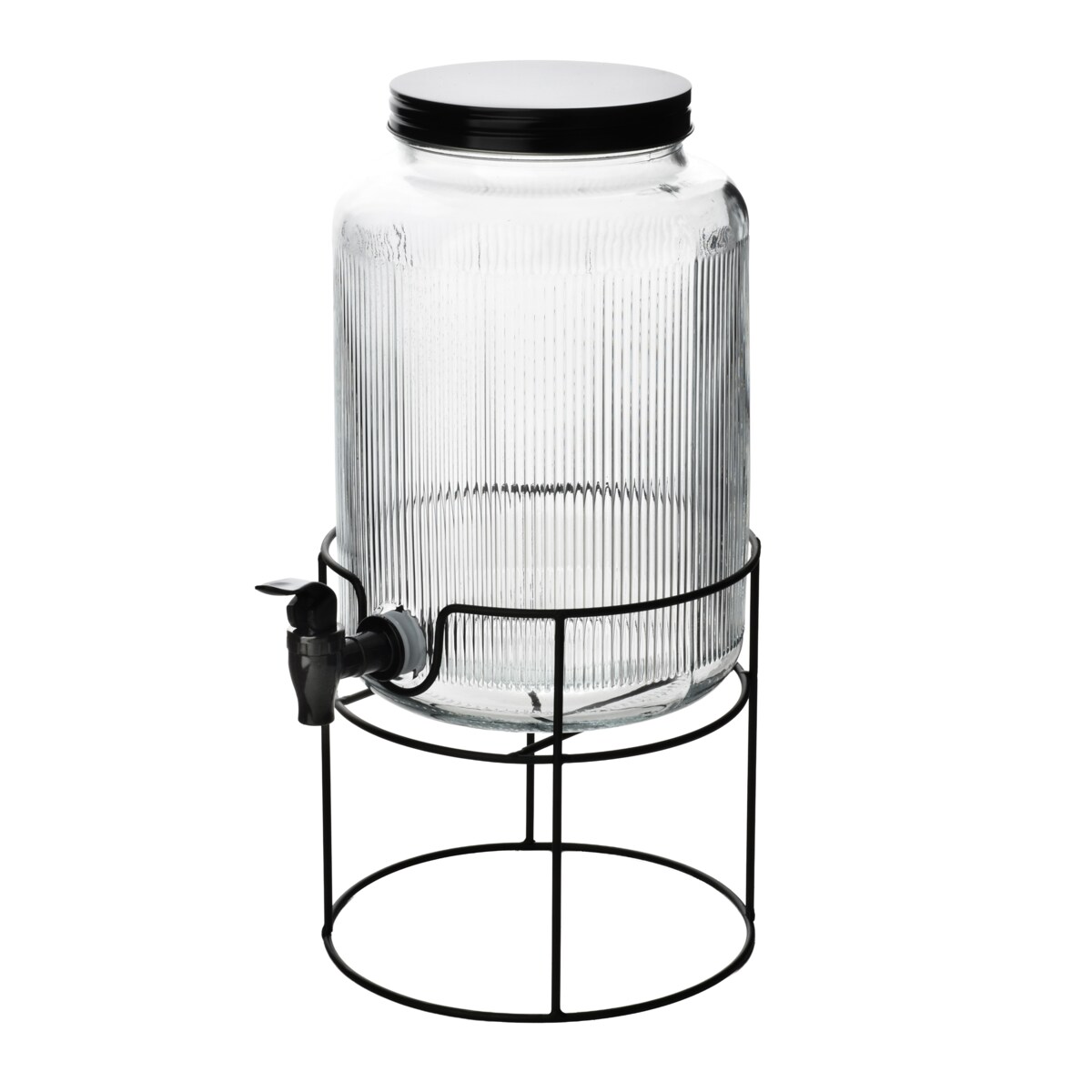 Szklany słój z kranikiem 5,2 l na stojaku Modern Kitchen