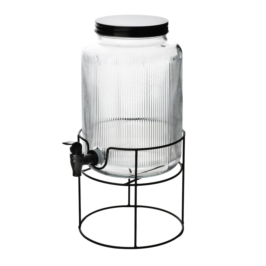 Szklany słój z kranikiem 5,2 l na stojaku Modern Kitchen