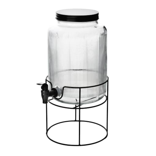 Szklany słój z kranikiem 5,2 l na stojaku Modern Kitchen