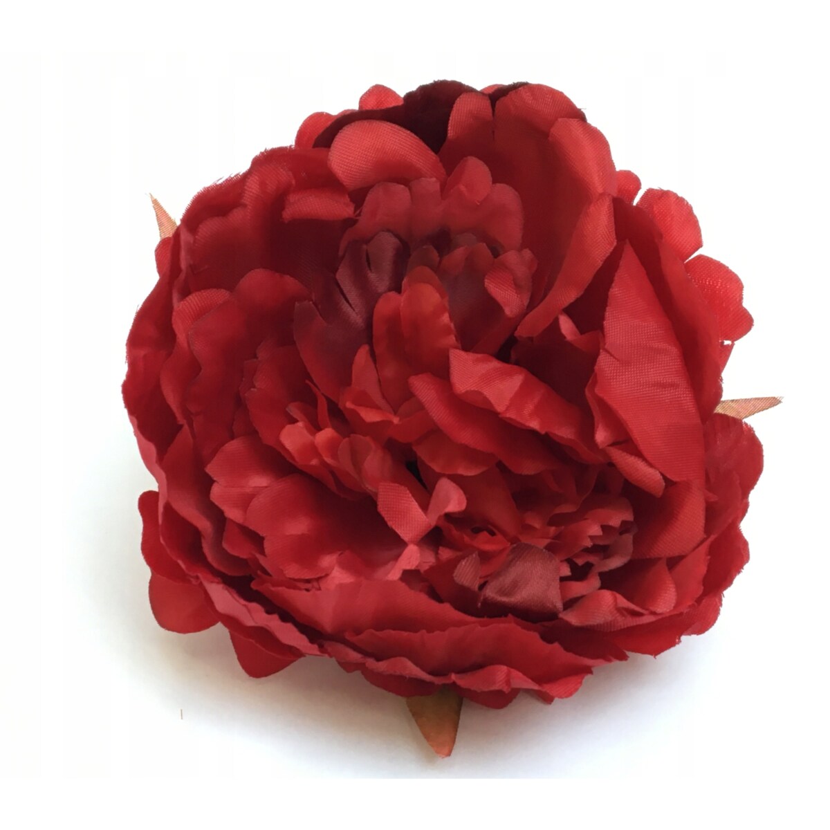 SZTUCZNA PIWONIA CZERWONA główka kwiat na stroik