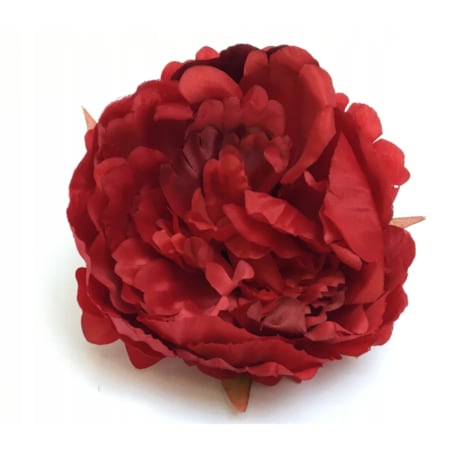 SZTUCZNA PIWONIA CZERWONA główka kwiat na stroik