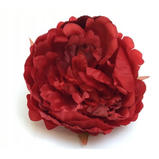 SZTUCZNA PIWONIA CZERWONA główka kwiat na stroik