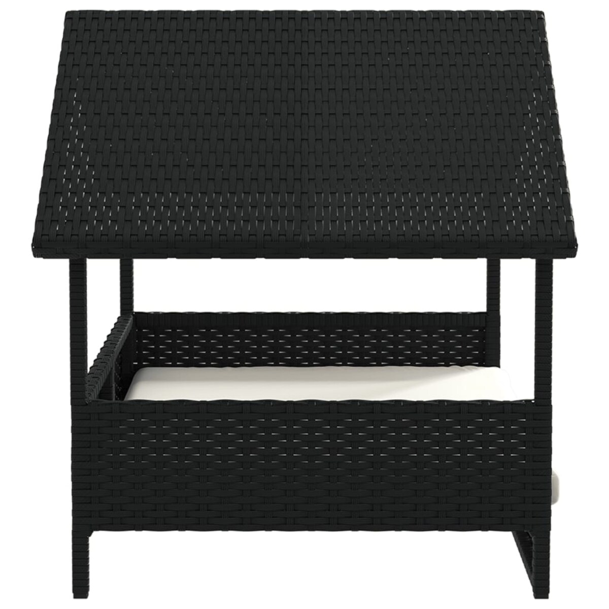 vidaXL Legowisko dla psa, z poduszką, rattan PE