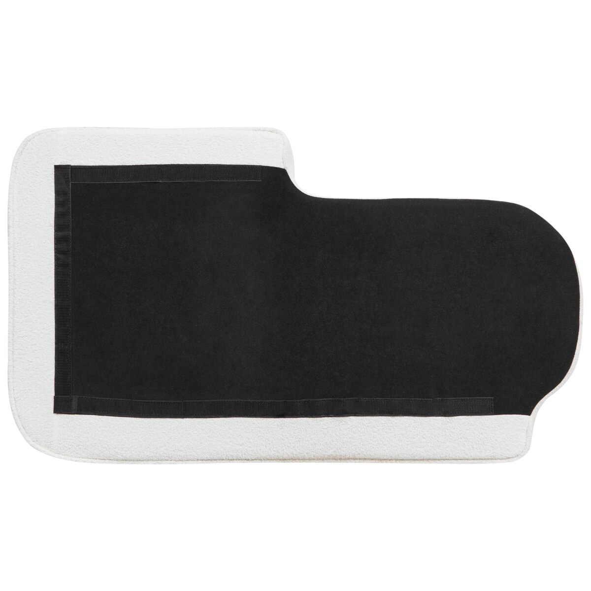 Szezlong boucle prawostronny kremowy ALLIER