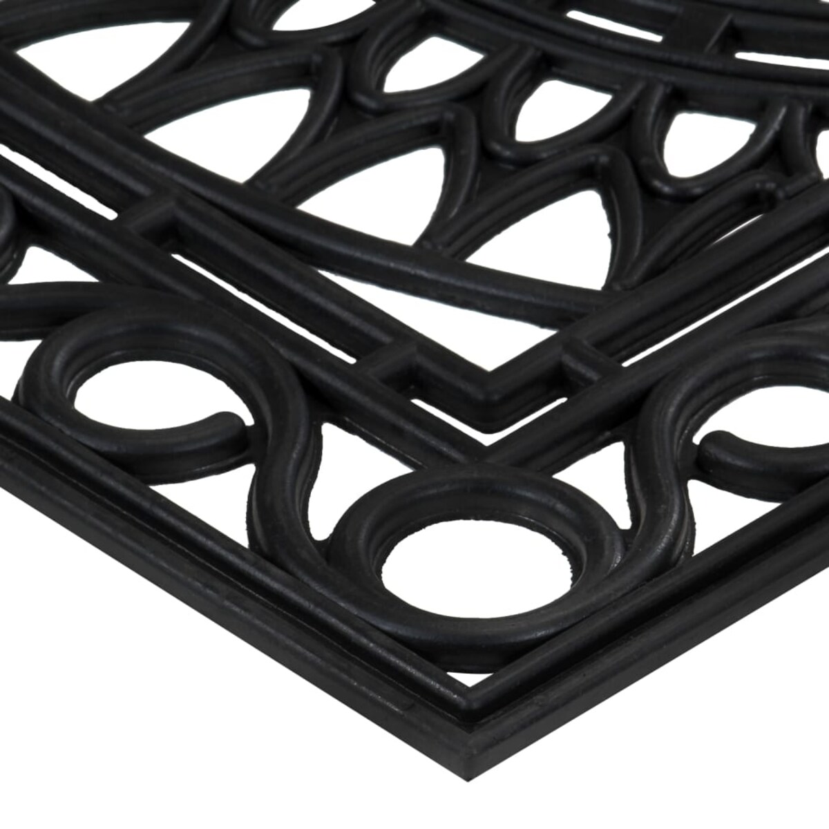 vidaXL Wycieraczka, prostokątna, 45x75 cm, gumowa