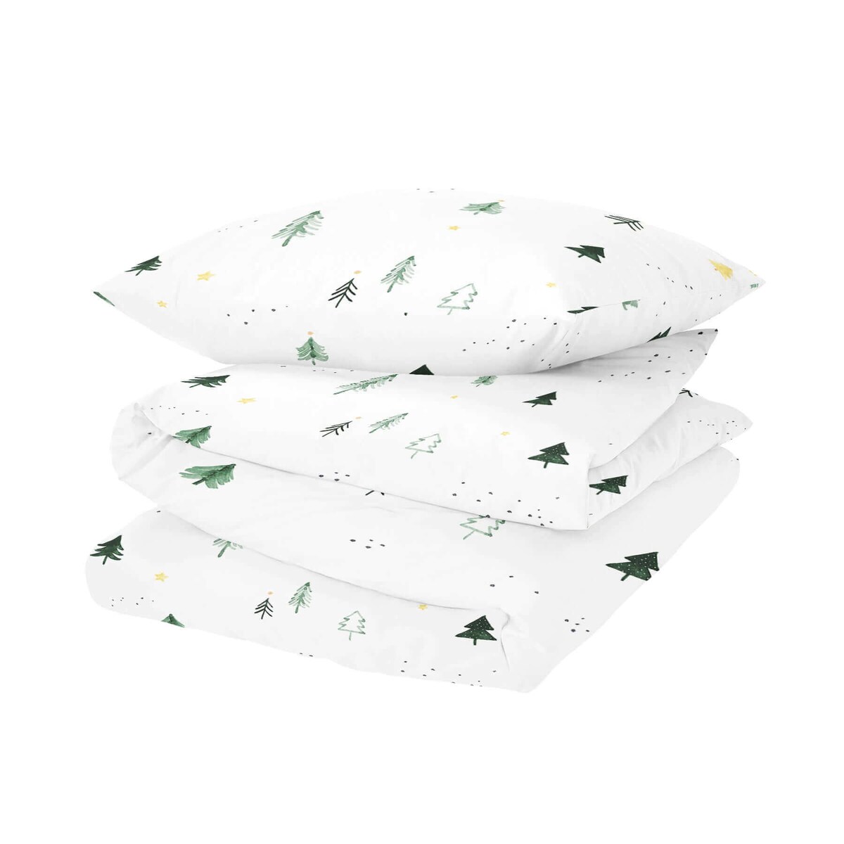 Pościel Choinki 160x200 + 2x 70x80 cm