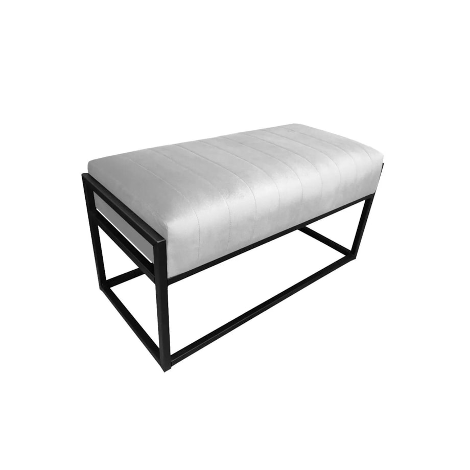 Ławka LILU MG VELVET jasnoszara