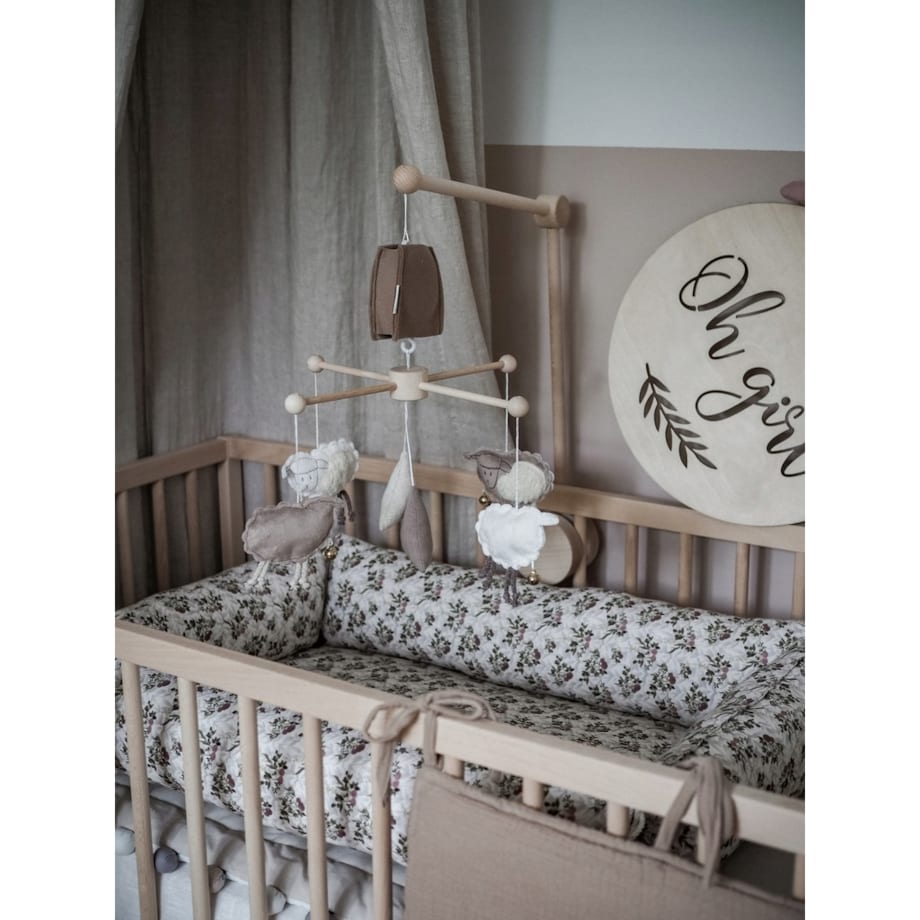 Owieczki – karuzela do łóżeczka z obrotową pozytywką