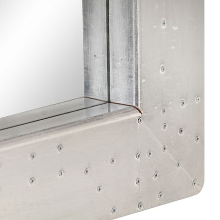 vidaXL Lustro ścienne w stylu Aviator, 110x50 cm, metalowe