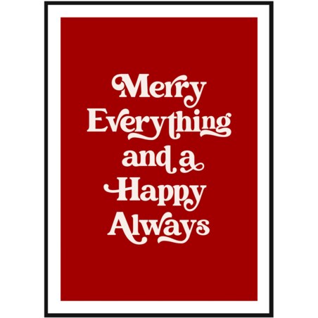 Poster Story, Plakat, Obraz - Merry Everything, wymiary 70 x 100 cm