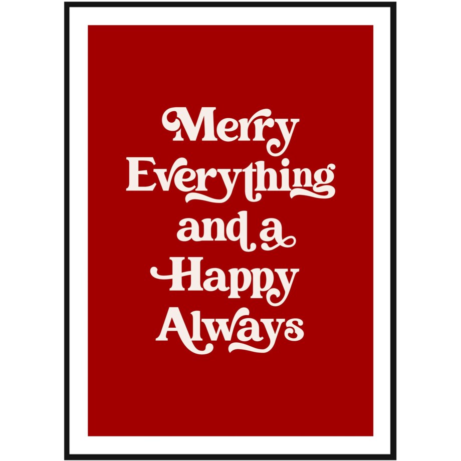 Poster Story, Plakat, Obraz - Merry Everything, wymiary 70 x 100 cm