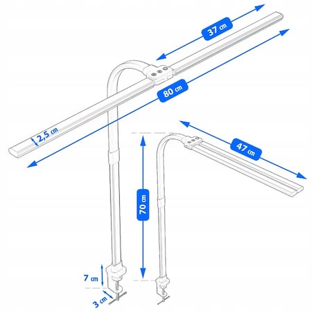 LAMPKA BIURKOWA szkolna NA BIURKO stołowa LED