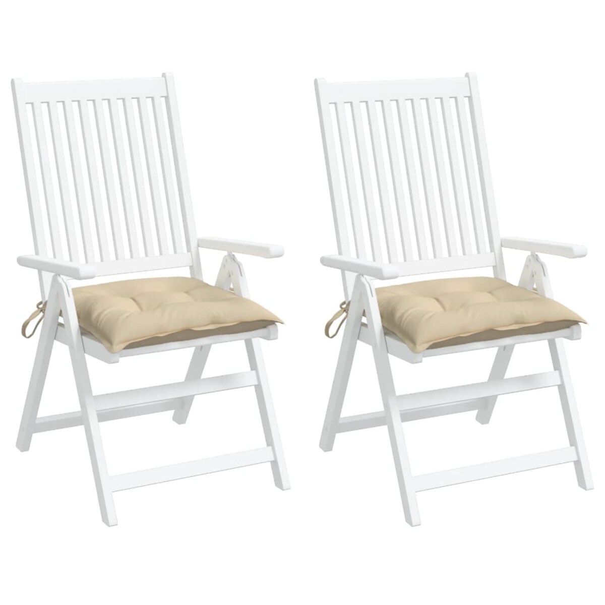 vidaXL Poduszki na palety, 2 szt., beżowe, 50x50x7 cm, tkanina Oxford