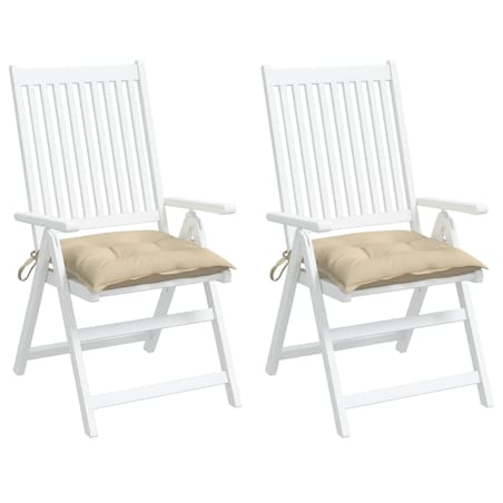 vidaXL Poduszki na palety, 2 szt., beżowe, 50x50x7 cm, tkanina Oxford