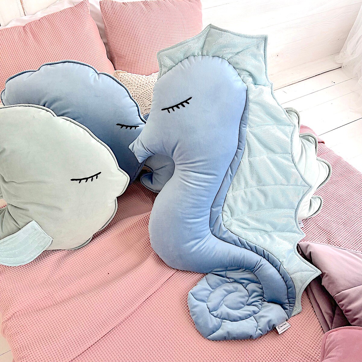 Niebieska poduszka konik morski