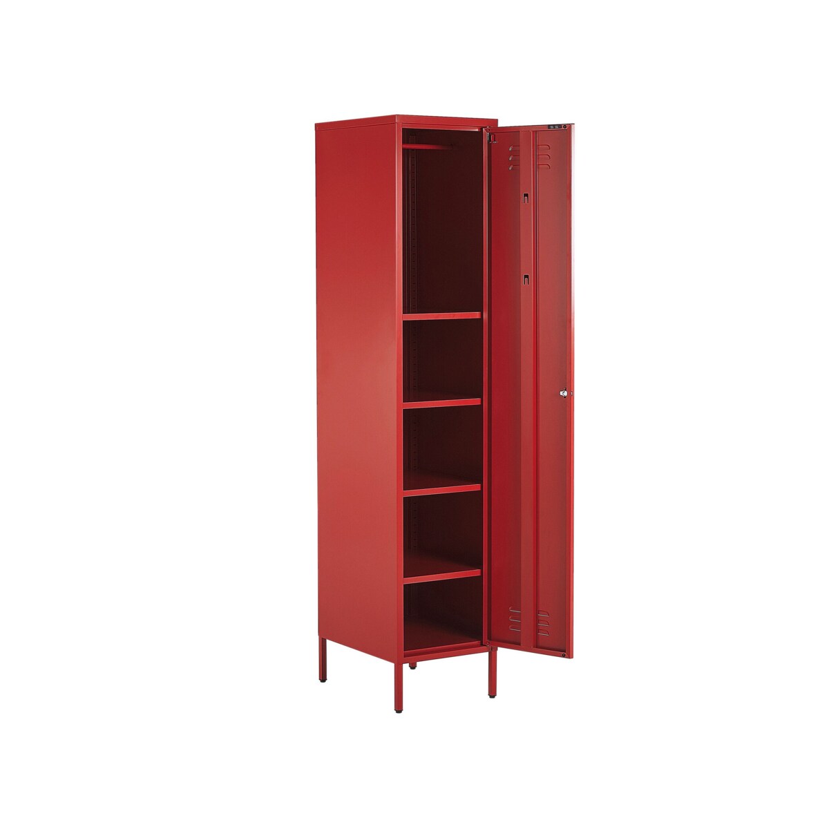 Szafa biurowa metalowa czerwona FROME