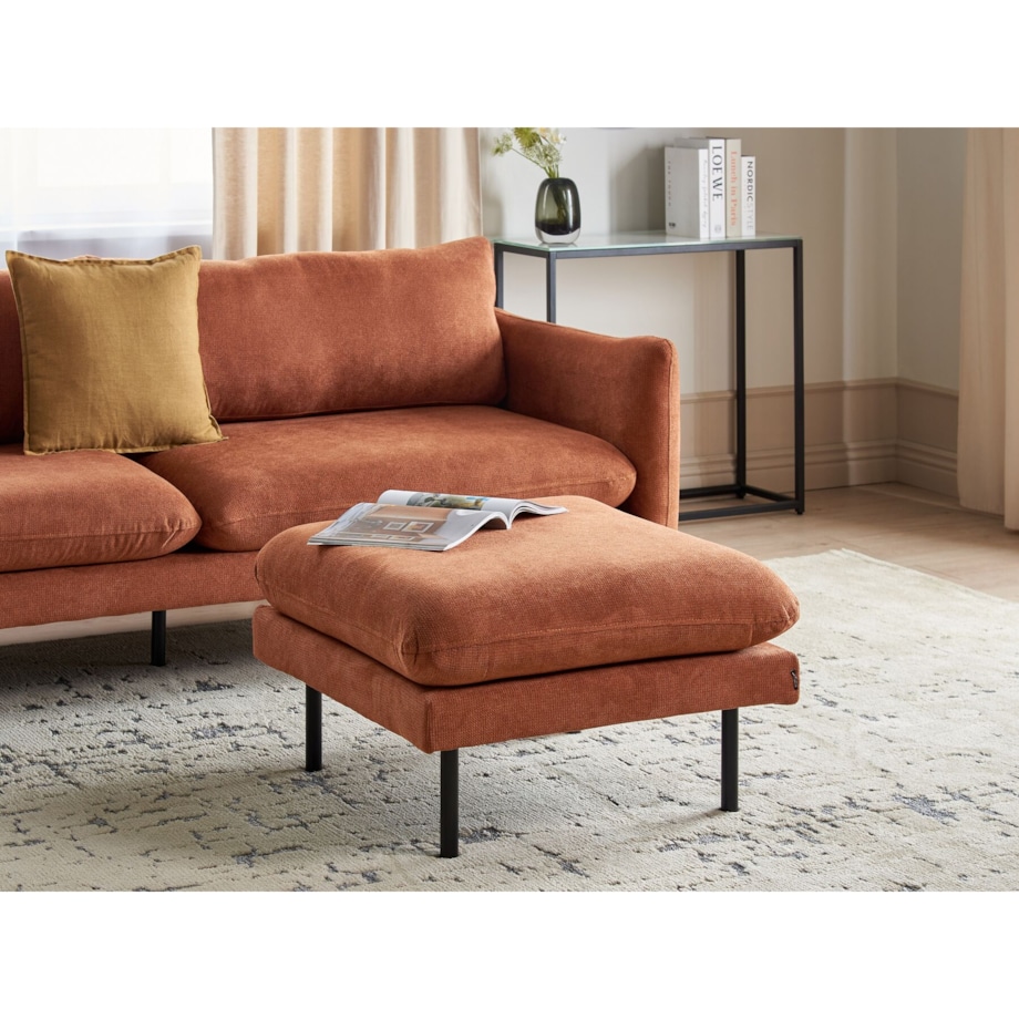 Otomana tapicerowana złoty brąz VINTERBRO