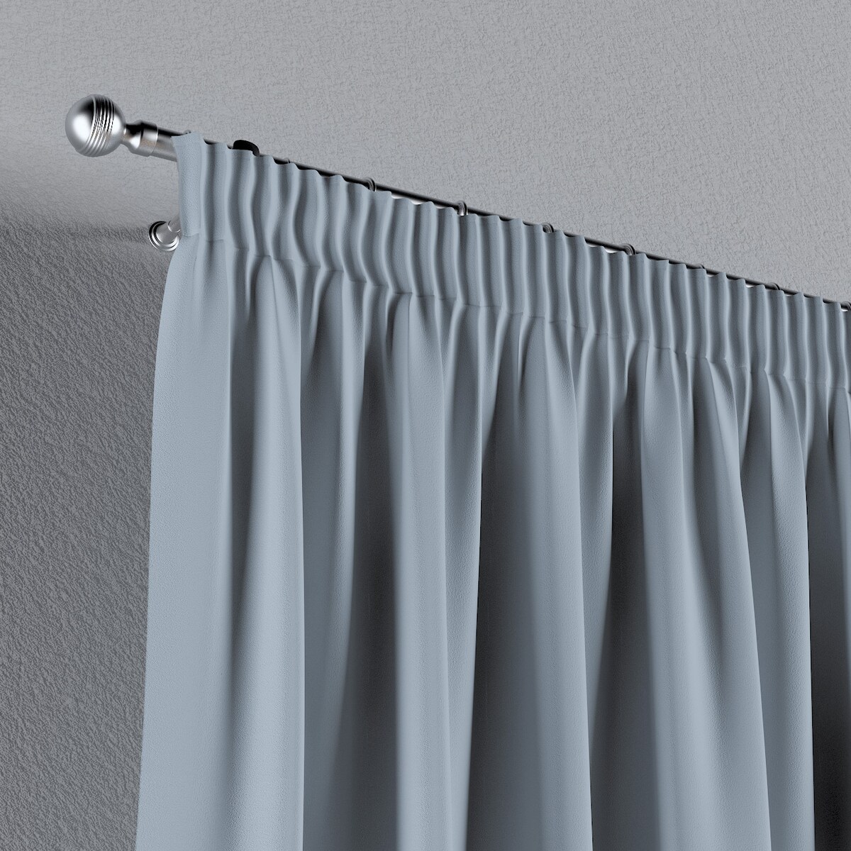 Zasłona na taśmie marszczącej 1 szt. 130x245 gołębi szary