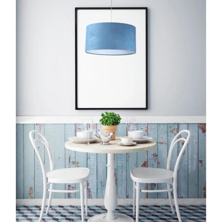 Lampa wisząca HOME 40 błękitna/biała