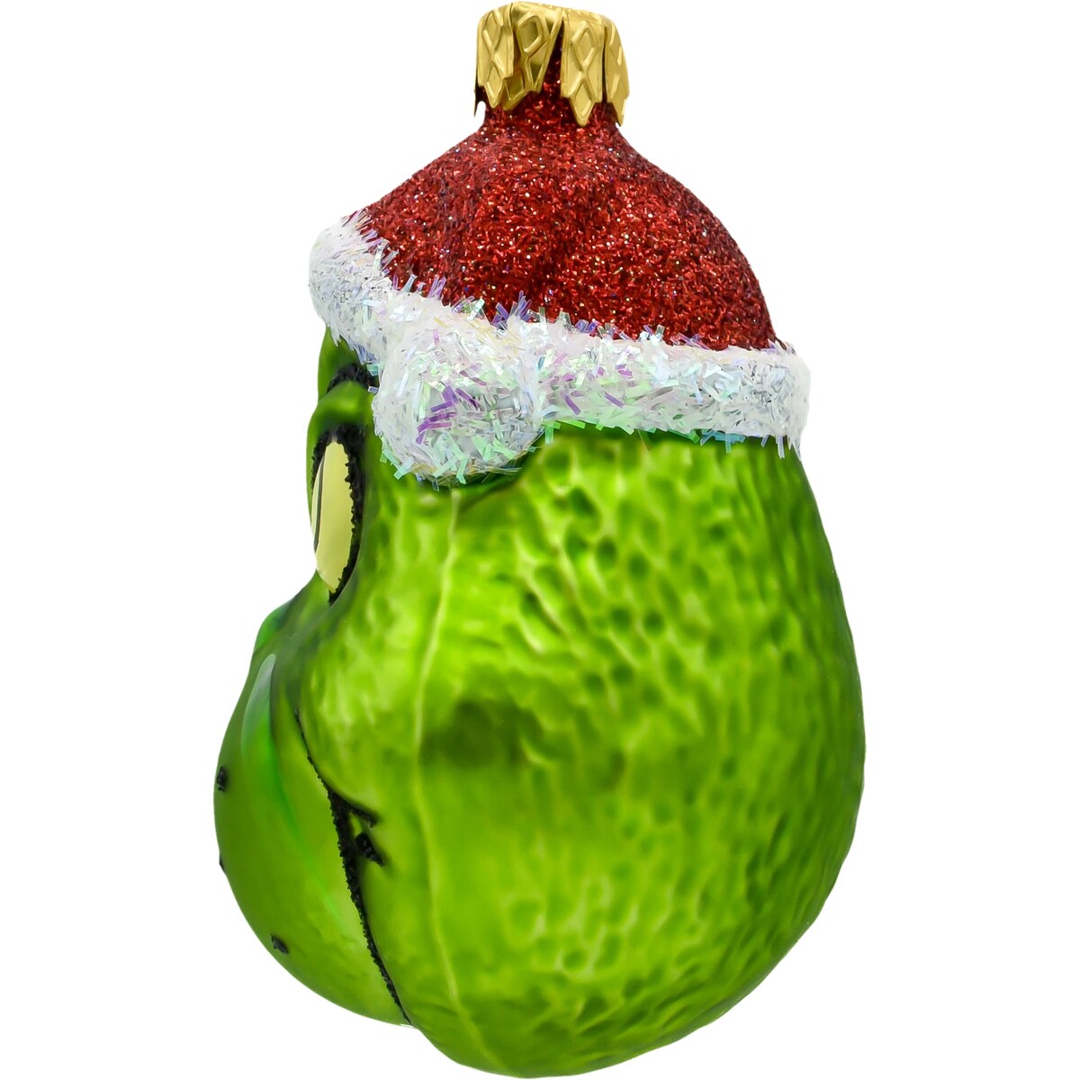 Bombka choinkowa: Grinch z czapką Mikołaja