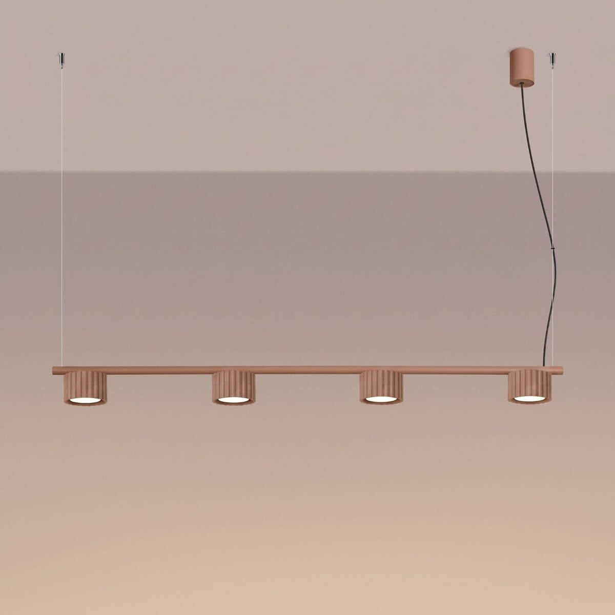 Żyrandol AURA 4 mocca Gx53