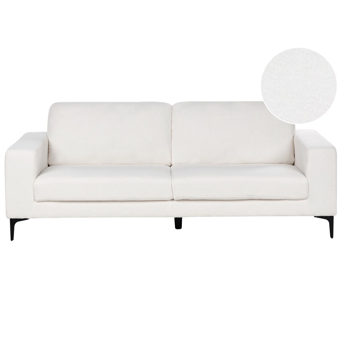 Sofa 3-osobowa boucle biała VADSTENA
