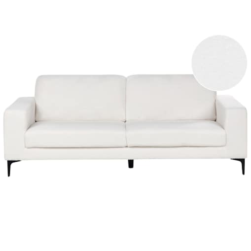 Sofa 3-osobowa boucle biała VADSTENA