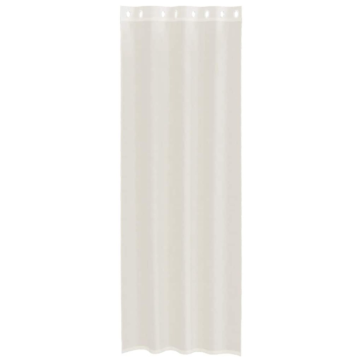 vidaXL Zasłony woalowe z przelotkami 2 szt. Kremowe 140x300 cm