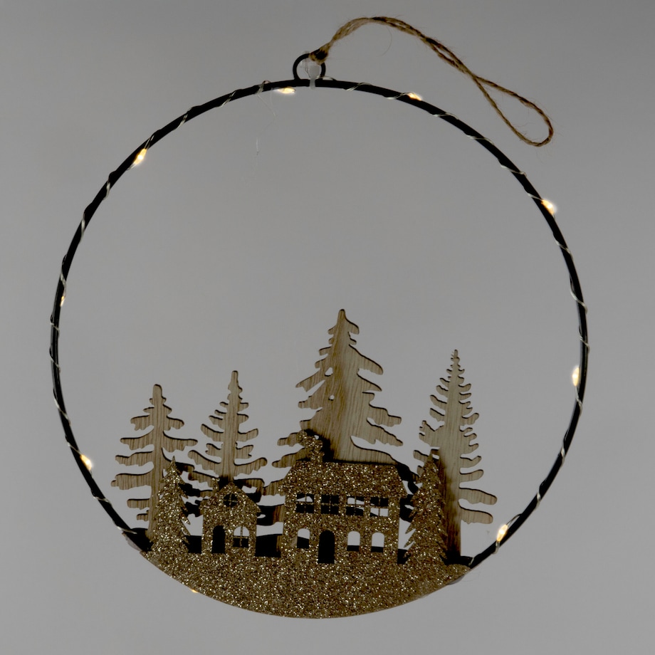 Dekoracja świąteczna z LED do zawieszenia, Ø 20 cm