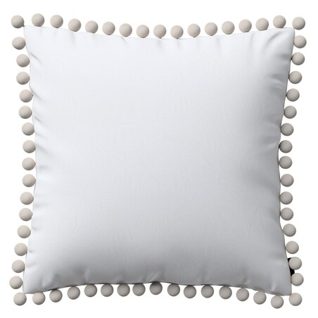 Poszewka Wera na poduszkę 45x45 biały, motyw roślinny